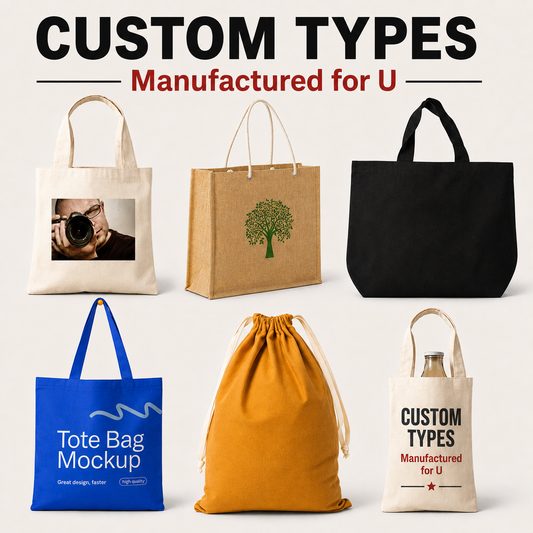 Custom Printed Cotton Tote Bag Personalised Logo Shopping Bag Any Quantity Size