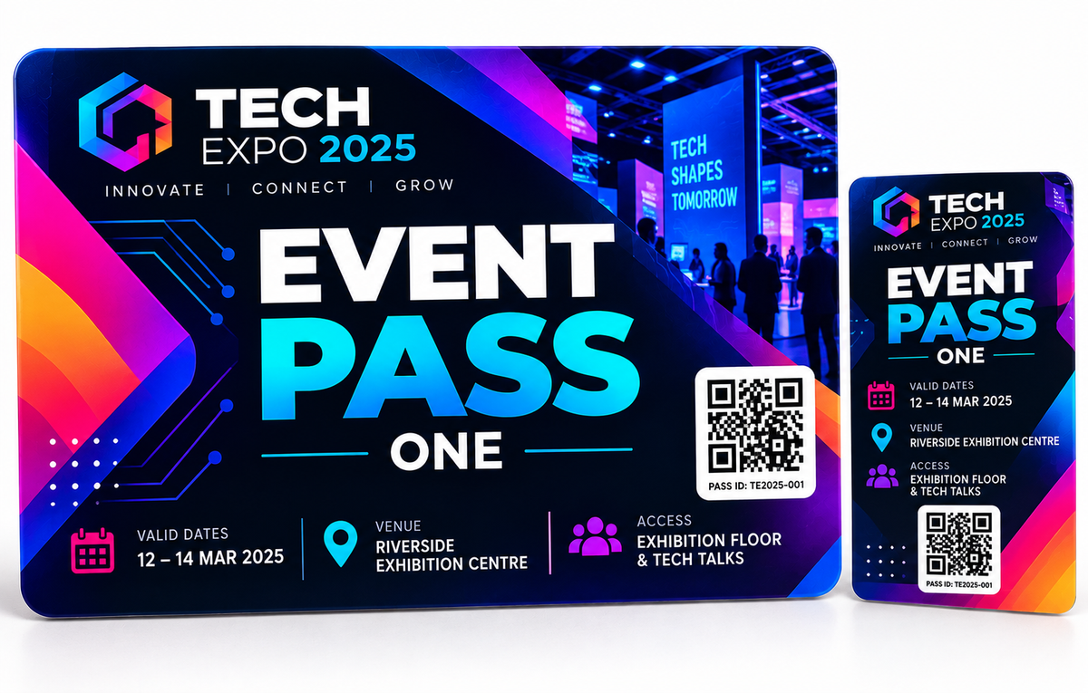Custom Printed Cards, PVC Membership, Loyalty, Business, Gift & Event Passes, Personalised Full Colour Plastic or Paperboard Card Design