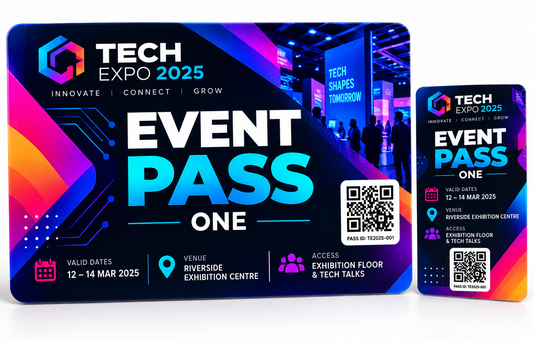 Custom Printed Cards, PVC Membership, Loyalty, Business, Gift & Event Passes, Personalised Full Colour Plastic or Paperboard Card Design